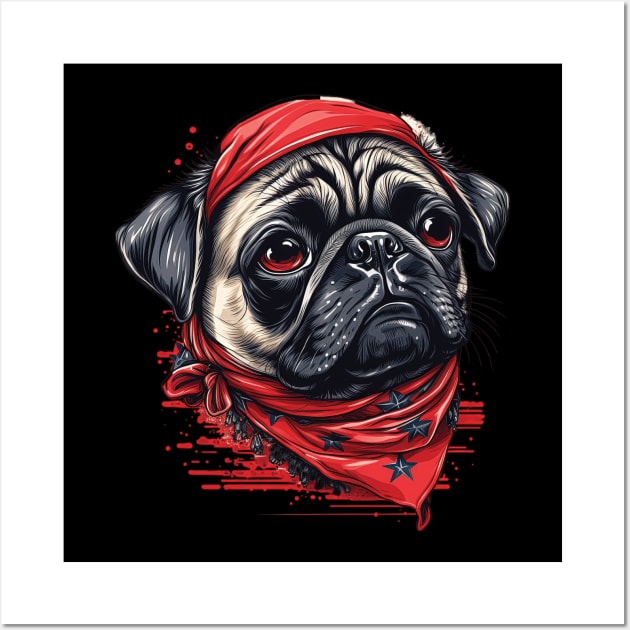 Pug Life Wall Art by Astroman_Joe